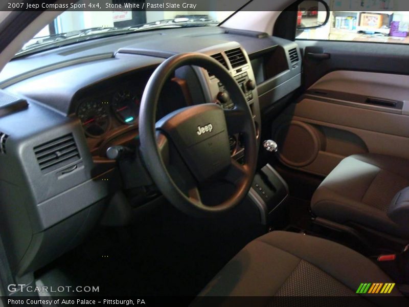 Stone White / Pastel Slate Gray 2007 Jeep Compass Sport 4x4