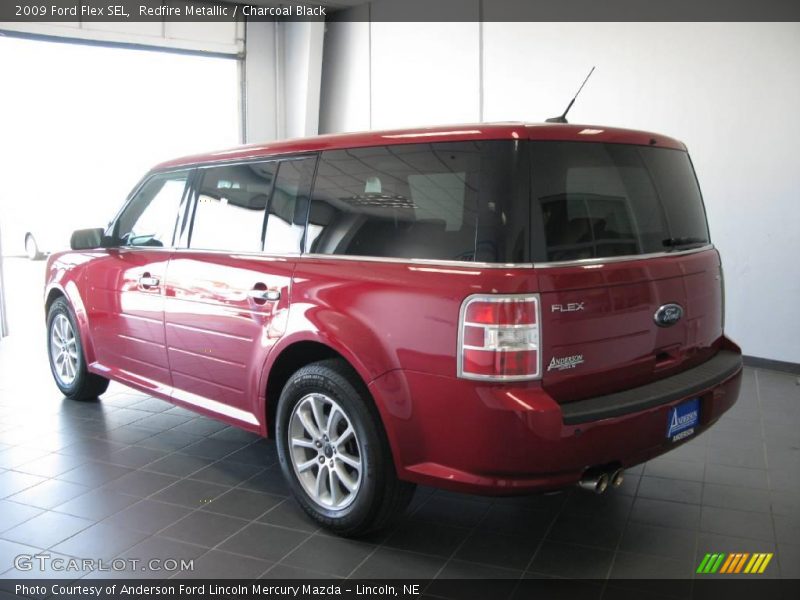 Redfire Metallic / Charcoal Black 2009 Ford Flex SEL