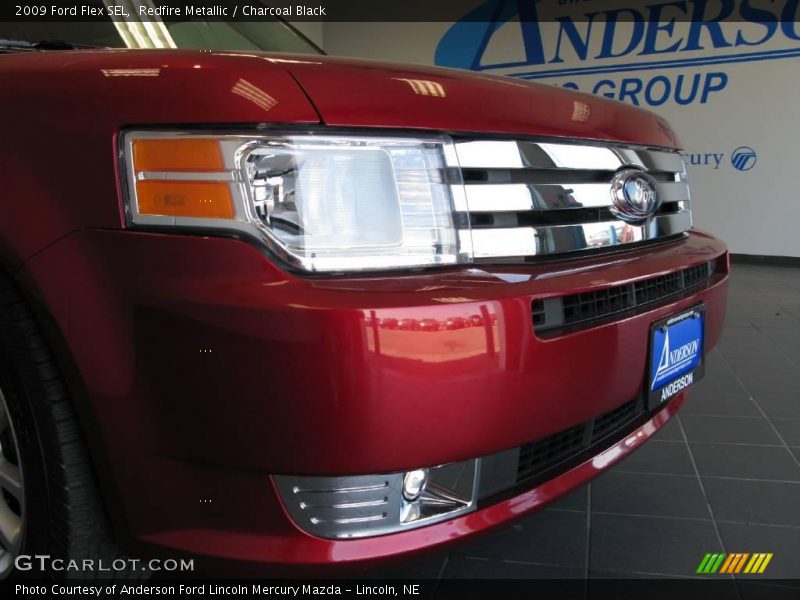Redfire Metallic / Charcoal Black 2009 Ford Flex SEL