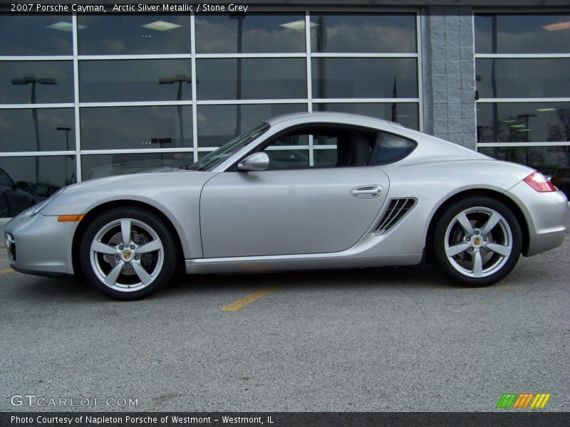 Arctic Silver Metallic / Stone Grey 2007 Porsche Cayman