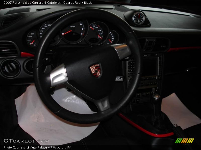 Guards Red / Black 2007 Porsche 911 Carrera 4 Cabriolet