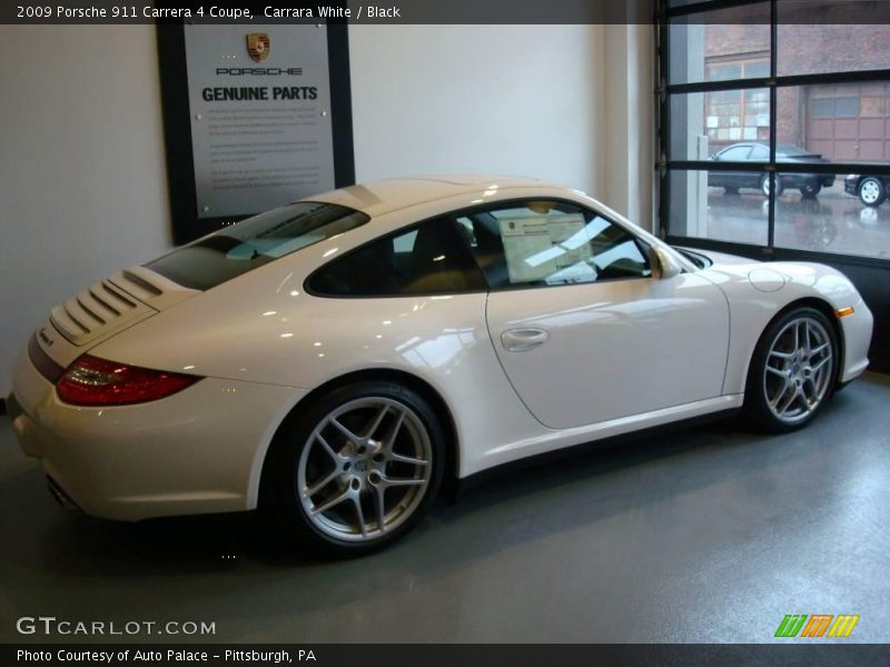 Carrara White / Black 2009 Porsche 911 Carrera 4 Coupe