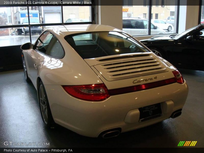 Carrara White / Black 2009 Porsche 911 Carrera 4 Coupe
