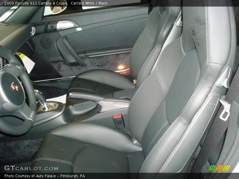 Carrara White / Black 2009 Porsche 911 Carrera 4 Coupe