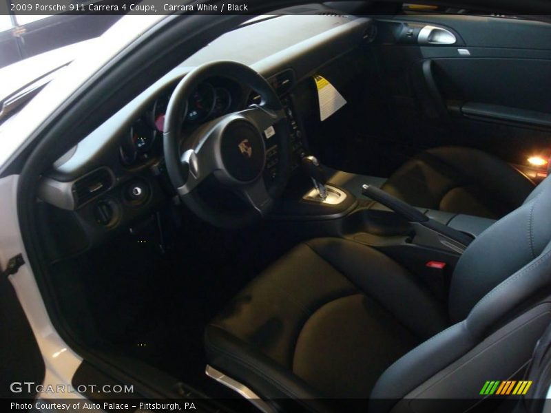 Carrara White / Black 2009 Porsche 911 Carrera 4 Coupe
