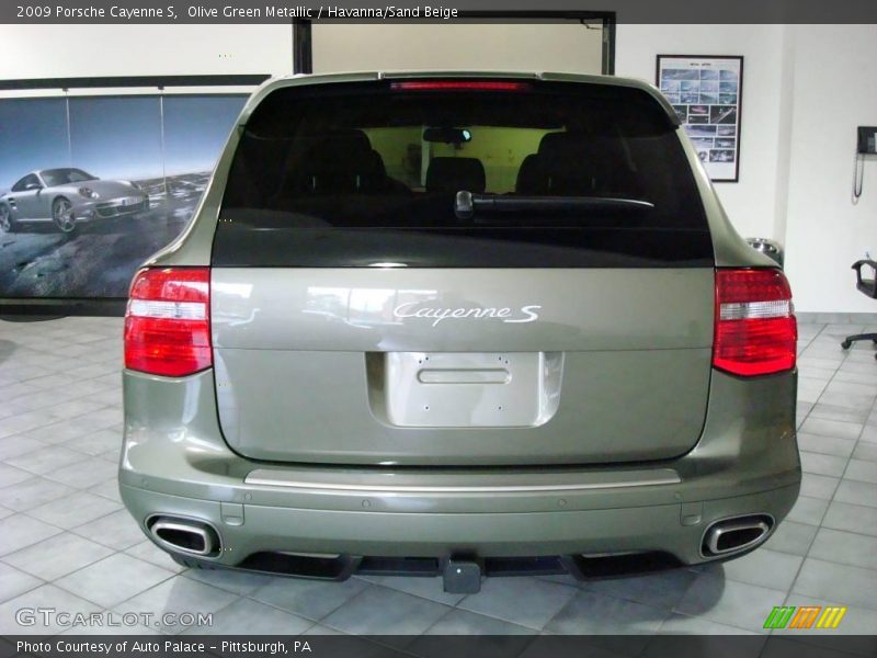 Olive Green Metallic / Havanna/Sand Beige 2009 Porsche Cayenne S