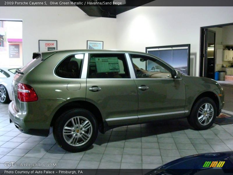 Olive Green Metallic / Havanna/Sand Beige 2009 Porsche Cayenne S