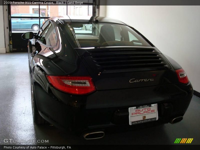 Black / Sand Beige 2009 Porsche 911 Carrera Coupe