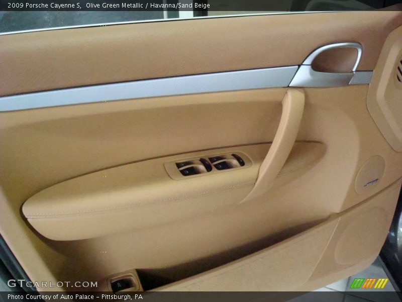 Olive Green Metallic / Havanna/Sand Beige 2009 Porsche Cayenne S