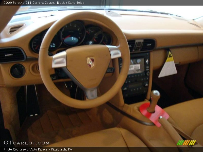 Black / Sand Beige 2009 Porsche 911 Carrera Coupe