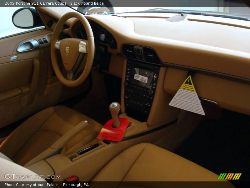 Black / Sand Beige 2009 Porsche 911 Carrera Coupe