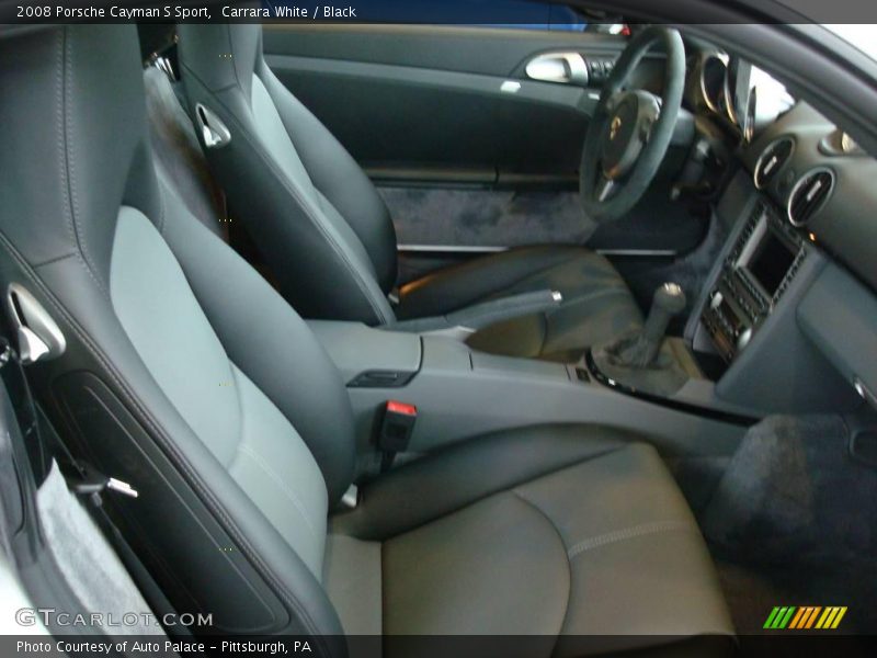 Carrara White / Black 2008 Porsche Cayman S Sport