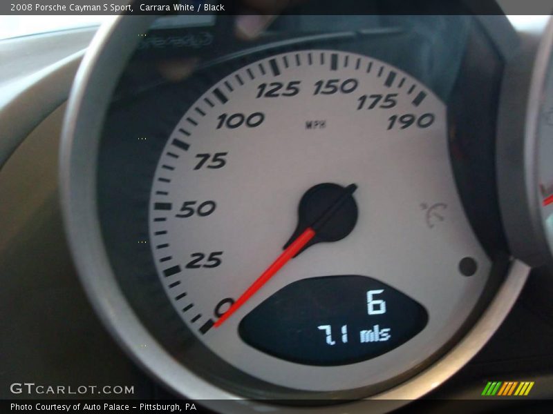 Carrara White / Black 2008 Porsche Cayman S Sport
