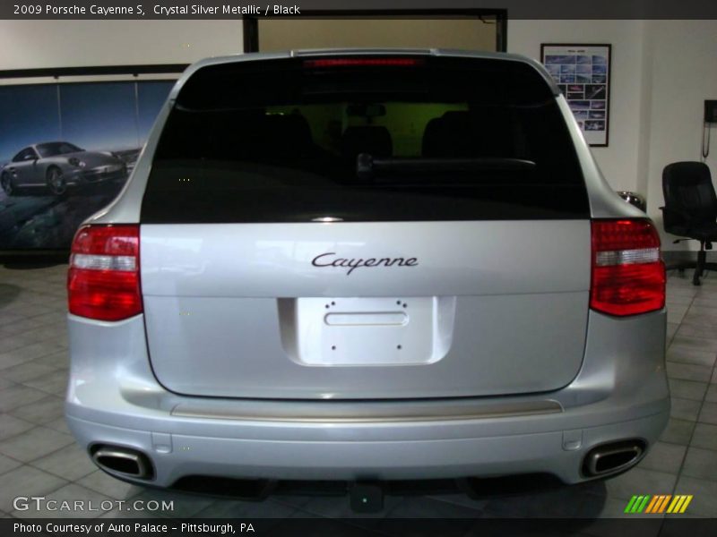 Crystal Silver Metallic / Black 2009 Porsche Cayenne S