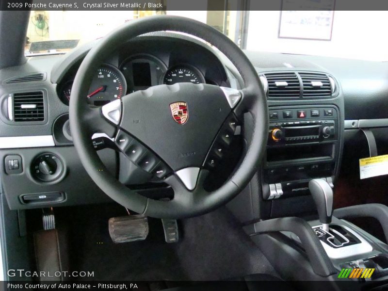 Crystal Silver Metallic / Black 2009 Porsche Cayenne S