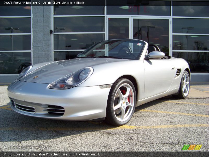 Arctic Silver Metallic / Black 2003 Porsche Boxster S