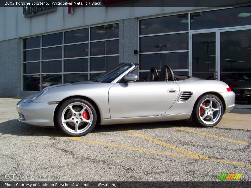 Arctic Silver Metallic / Black 2003 Porsche Boxster S