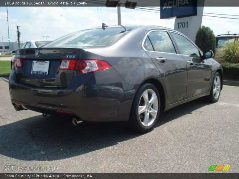 Grigio Metallic / Ebony 2009 Acura TSX Sedan