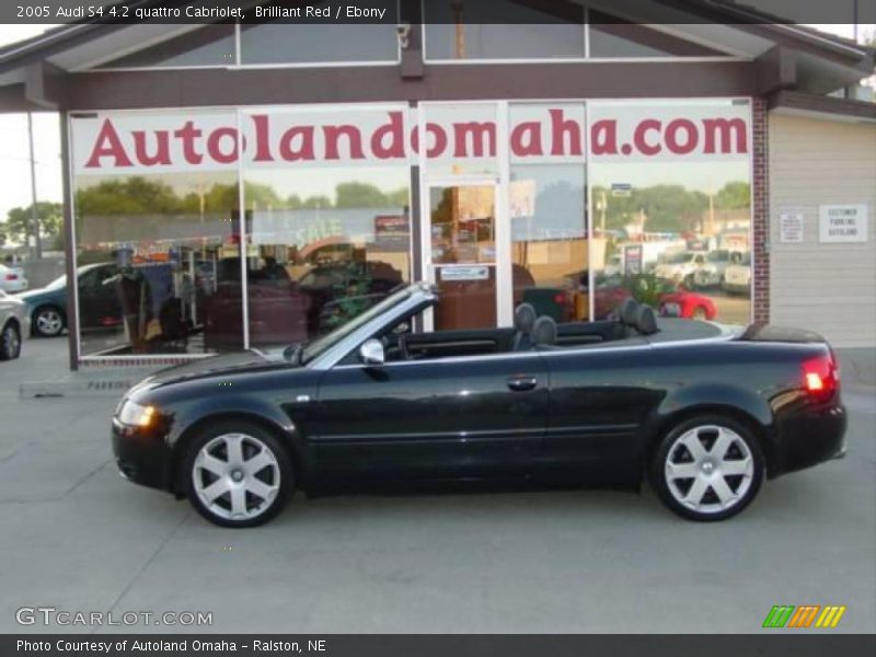 Brilliant Red / Ebony 2005 Audi S4 4.2 quattro Cabriolet