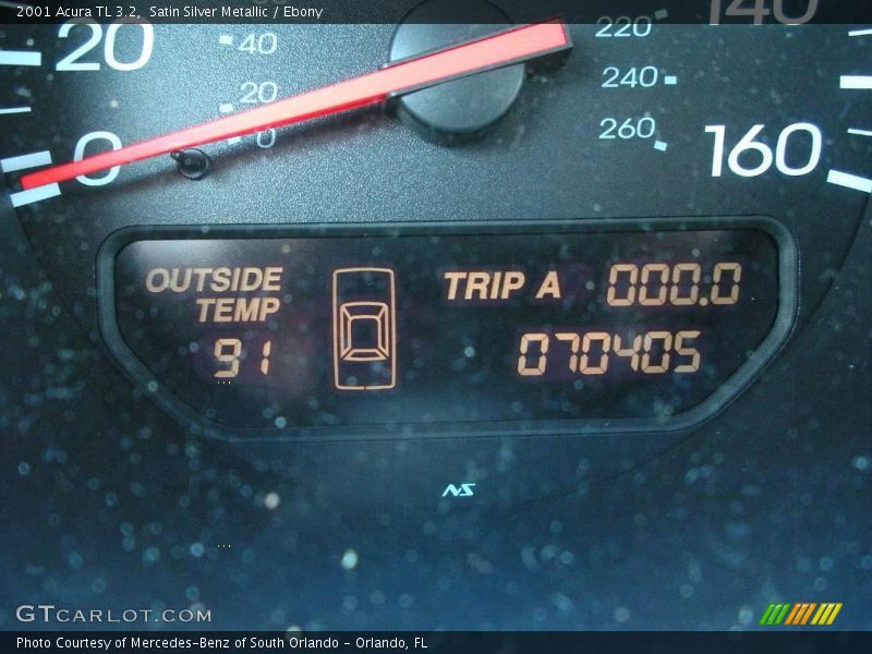 Satin Silver Metallic / Ebony 2001 Acura TL 3.2