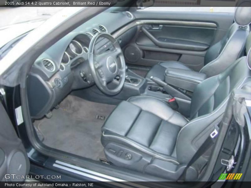 Brilliant Red / Ebony 2005 Audi S4 4.2 quattro Cabriolet