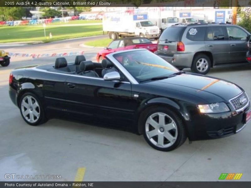 Brilliant Red / Ebony 2005 Audi S4 4.2 quattro Cabriolet
