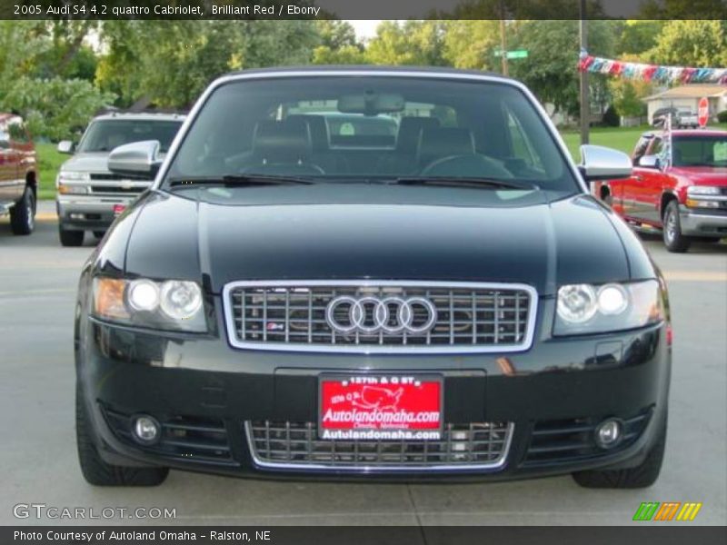 Brilliant Red / Ebony 2005 Audi S4 4.2 quattro Cabriolet