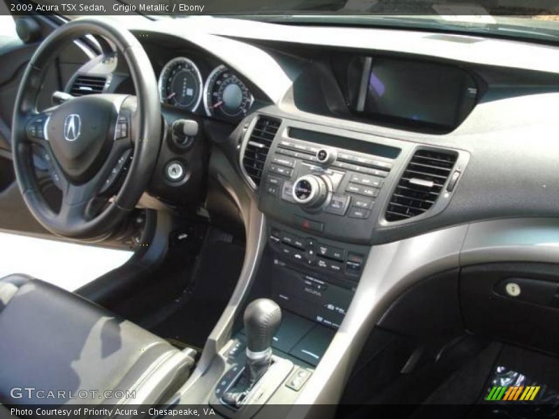 Grigio Metallic / Ebony 2009 Acura TSX Sedan