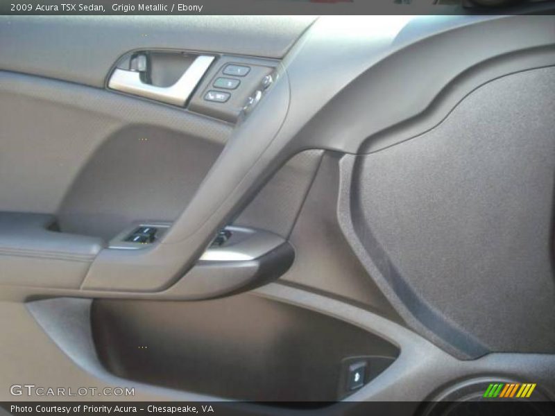 Grigio Metallic / Ebony 2009 Acura TSX Sedan