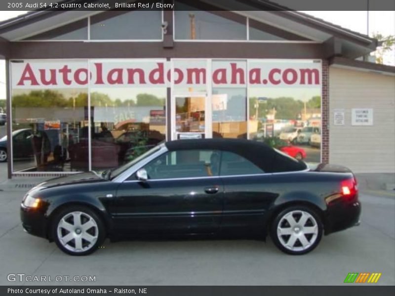 Brilliant Red / Ebony 2005 Audi S4 4.2 quattro Cabriolet