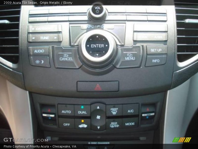 Grigio Metallic / Ebony 2009 Acura TSX Sedan