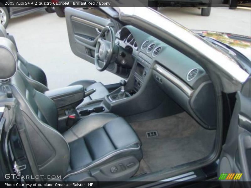 Brilliant Red / Ebony 2005 Audi S4 4.2 quattro Cabriolet