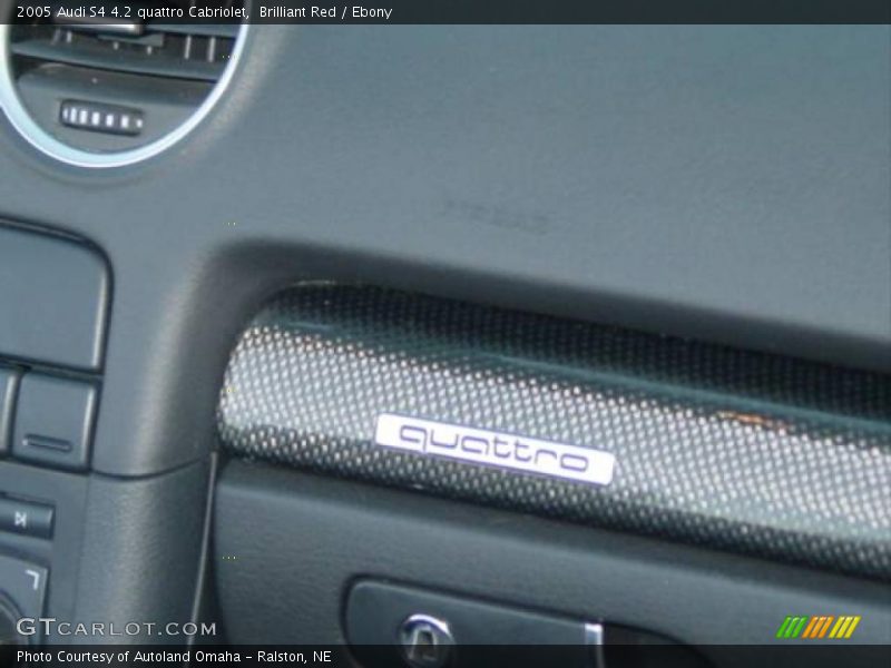 Brilliant Red / Ebony 2005 Audi S4 4.2 quattro Cabriolet