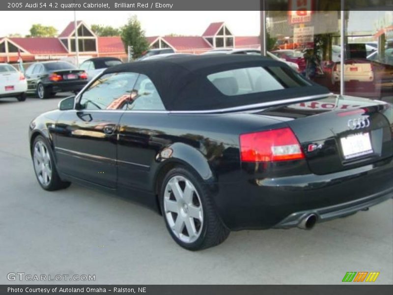 Brilliant Red / Ebony 2005 Audi S4 4.2 quattro Cabriolet