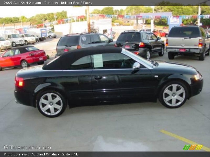 Brilliant Red / Ebony 2005 Audi S4 4.2 quattro Cabriolet