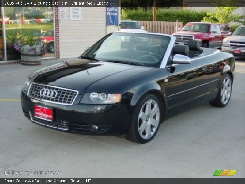 Brilliant Red / Ebony 2005 Audi S4 4.2 quattro Cabriolet