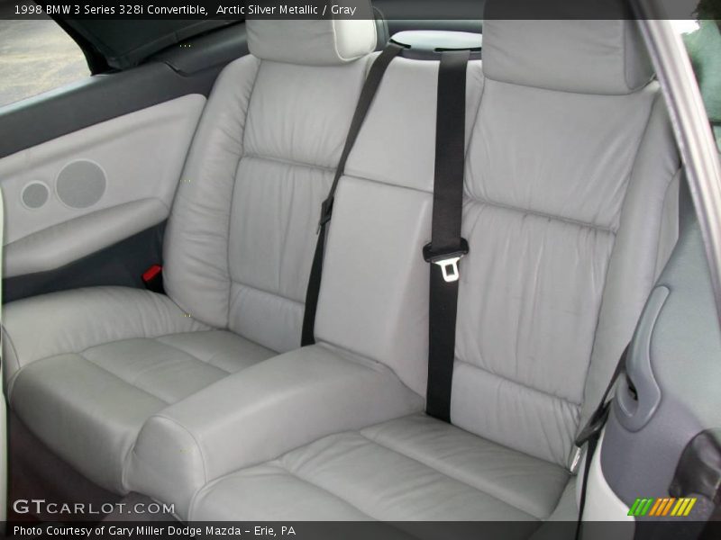 Arctic Silver Metallic / Gray 1998 BMW 3 Series 328i Convertible
