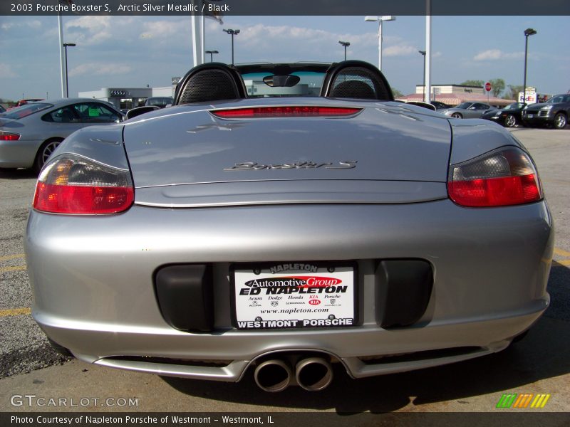 Arctic Silver Metallic / Black 2003 Porsche Boxster S