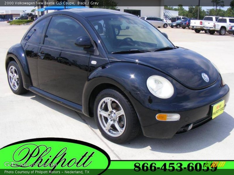 Black / Grey 2000 Volkswagen New Beetle GLS Coupe