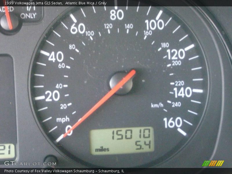 Atlantic Blue Mica / Grey 1999 Volkswagen Jetta GLS Sedan