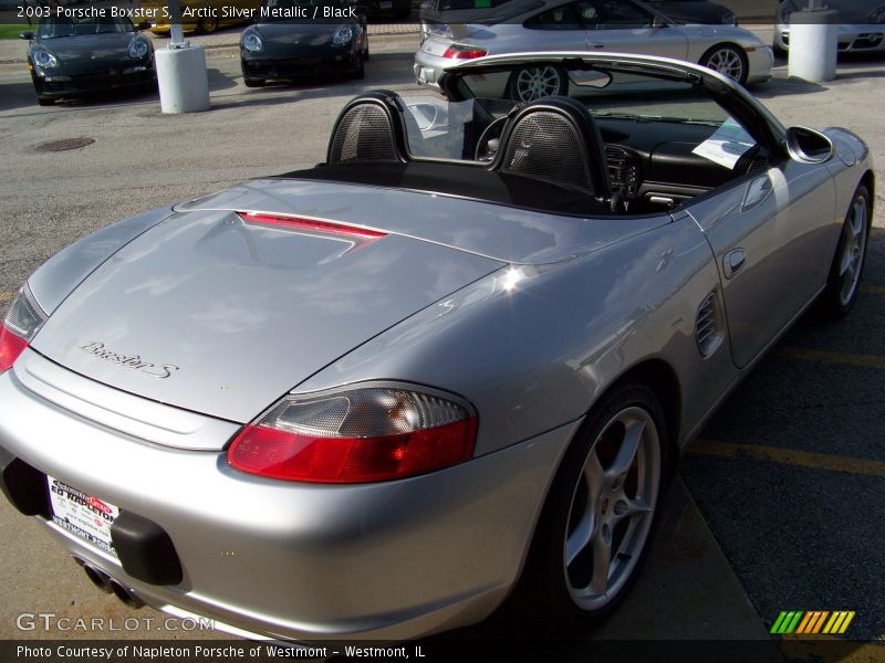 Arctic Silver Metallic / Black 2003 Porsche Boxster S