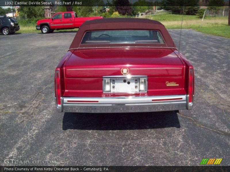 Red Pearl / Red 1992 Cadillac DeVille Sedan
