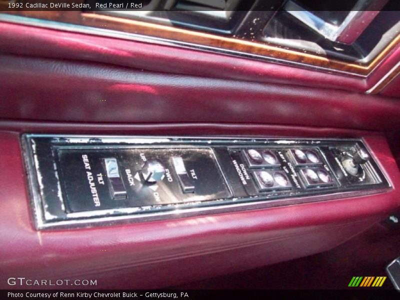 Red Pearl / Red 1992 Cadillac DeVille Sedan
