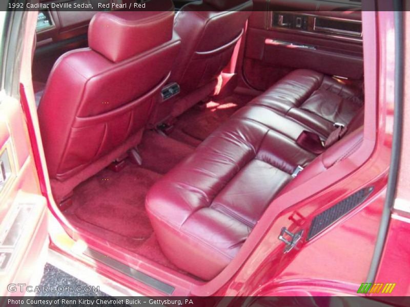 Red Pearl / Red 1992 Cadillac DeVille Sedan