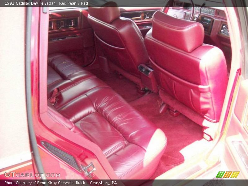 Red Pearl / Red 1992 Cadillac DeVille Sedan