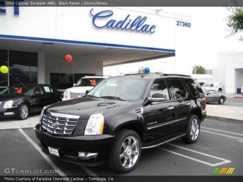 Black Raven / Ebony/Ebony 2009 Cadillac Escalade AWD