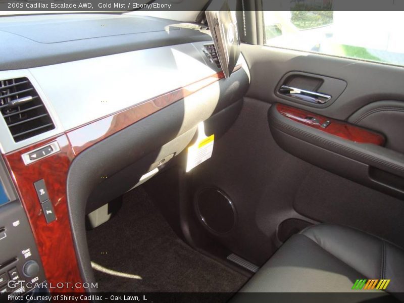 Gold Mist / Ebony/Ebony 2009 Cadillac Escalade AWD