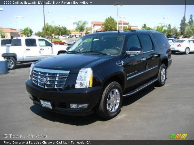 Black Raven / Ebony/Ebony 2009 Cadillac Escalade ESV AWD