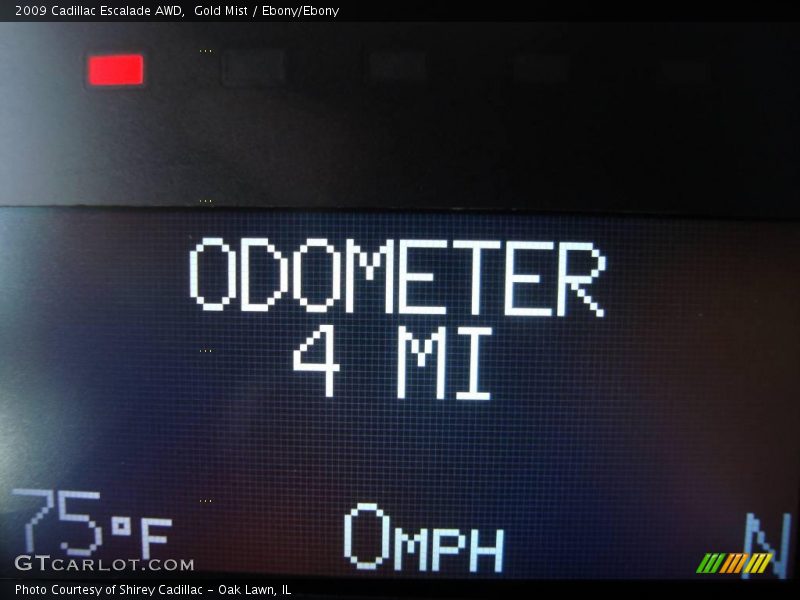 Gold Mist / Ebony/Ebony 2009 Cadillac Escalade AWD