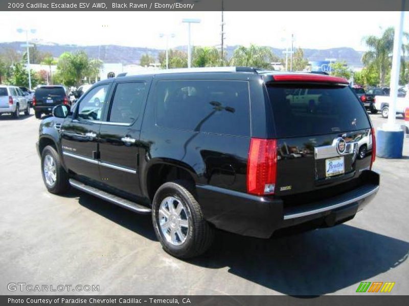 Black Raven / Ebony/Ebony 2009 Cadillac Escalade ESV AWD